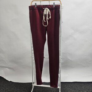 EPTM's Men's Trackpants Burgundy White